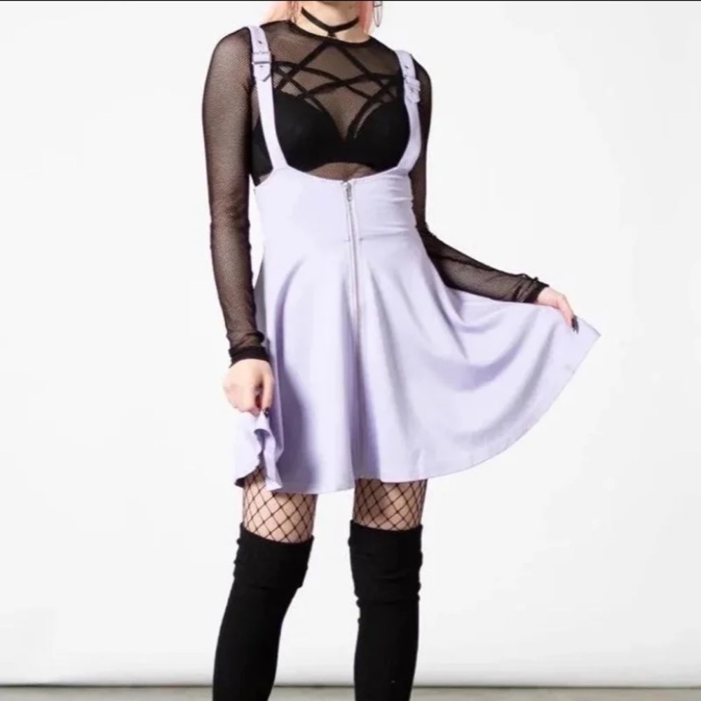 Killstar Lilac Suspend Me Statement Skirt